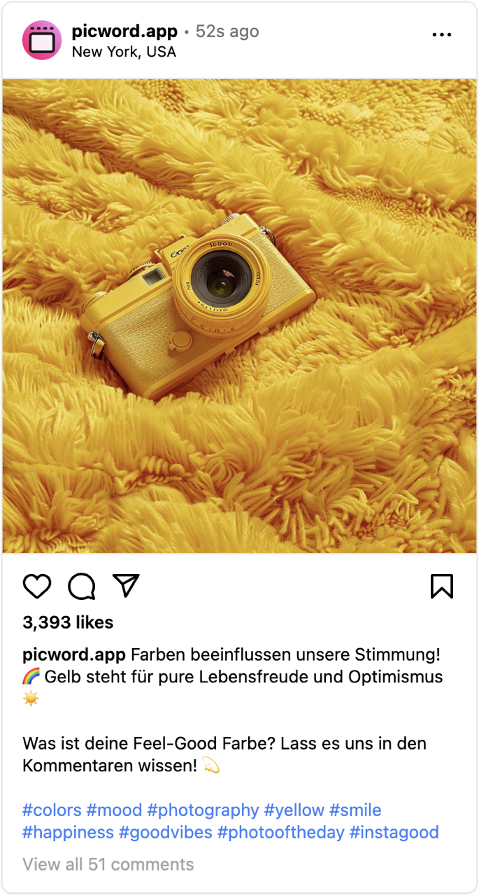 Yellow camera