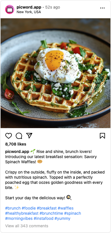 Waffle dish